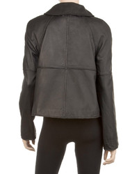 Max Studio Washed Lamb Leather Jacket