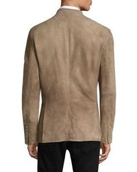 John Varvatos Slim Fit Leather Jacket