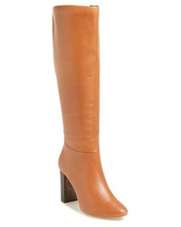 Tan Leather Knee High Boots
