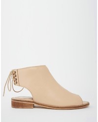 Asos Collection Annabelle Leather Lace Up Ankle Boots