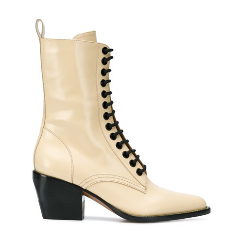 chloe boots lace up