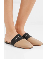 Givenchy Bedford Elastic And Leather Slippers