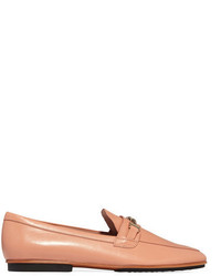Tod's Leather Loafers Tan