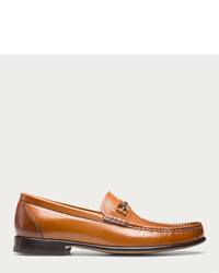 Bally Lorian Leather Loafer In Biscuir