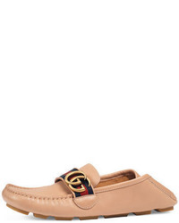 Gucci Noel Leather Web Loafer