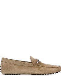 Tod's Leather Trim Loafers