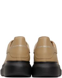 Alexander McQueen Beige Black Oversized Sneakers