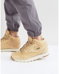 Reebok Classic Leather Mid Gtx Trainers In Tan Bs7882