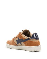 A Bathing Ape Star Patch Lace Up Sneakers