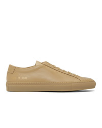 Common Projects Tan Achilles Low Sneakers