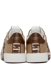 Valentino Garavani Tan White Vl7n Sneakers