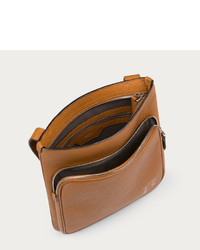 Bally Lange Leather Cross Body Bag In Light Cuoio