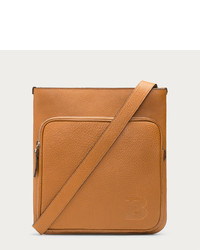 Bally Lange Leather Cross Body Bag In Light Cuoio