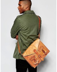 Reclaimed Vintage Leather Messenger Bag