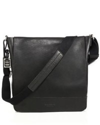 Shinola Pressed Essex Leather Messenger Bag