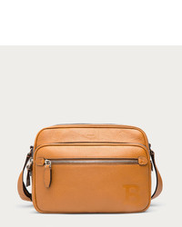Bally Pulitzer Small Leather Report Bag In Light Cuoio