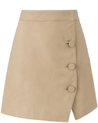 Raen Priory Of Ten Tan Leather Rn Mini Skirt