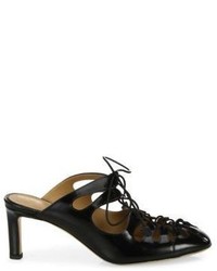 The Row Dixie Leather Lace Up Mules