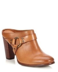 Frye Laurie Leather Harness Mule Sandals