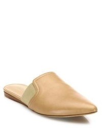 Vince Nadette Leather Point Toe Flat Mules
