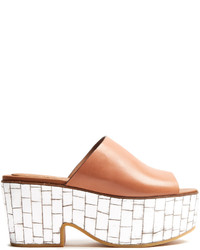 See by Chloe See By Chlo Mirror Platform Leather Mules