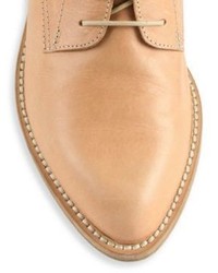 Ld Tuttle The Pink Leather Oxford Mule Sandals