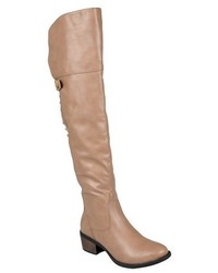 Journee Collection Bamboo By Journee Tall Studded Buckle Detail Boots Assorted Colors