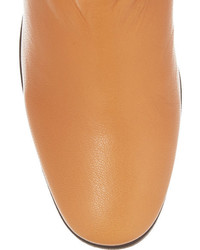 See by Chloe See By Chlo Fringed Leather Over The Knee Boots Tan