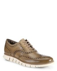 Cole Haan Zerogrand Leather Wing Oxfords