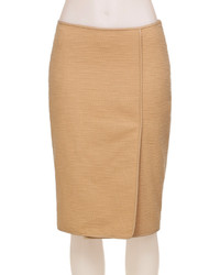 Max Studio Leather Trimmed Pencil Skirt