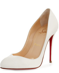 Christian Louboutin Breche Leather 100mm Red Sole Pump