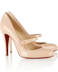 Christian Louboutin Charleen 100 Patent Leather Mary Jane Pumps