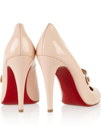 Christian Louboutin Charleen 100 Patent Leather Mary Jane Pumps