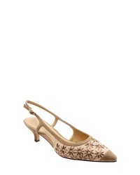 Trotters Kimberly Woven Leather Slingback Pump