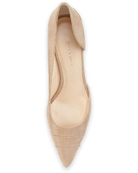 Etienne Aigner Lina Pointed Toe Dorsay Pump Natural