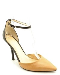 Marc Fisher Kiley Nude Leather Pumps Heels Shoes