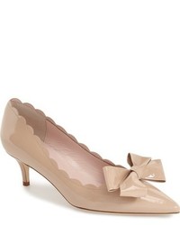 Kate Spade New York Maxine Scalloped Bow Patent Pump