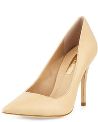 BCBGeneration Oslo Pointed Toe Leather Pump Warm Sand