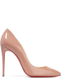 Christian Louboutin Pigalle Follies 100 Patent Leather Pumps Beige