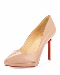 Christian Louboutin Pigalle Plato Patent Red Sole Pump