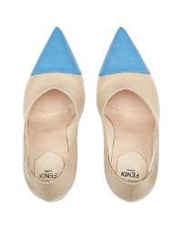 Fendi Pointed Two Tone Pumps