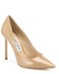 Jimmy Choo Romy 100 Patent Leather Point Toe Pumps