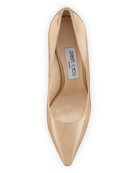 Jimmy Choo Romy Patent Leather 110mm Pump Nude
