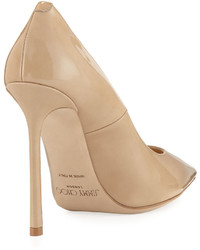 Jimmy Choo Romy Patent Leather 110mm Pump Nude