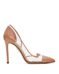 Charlotte Olympia Transparent And Pink Kitty Heels