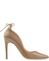 Rupert Sanderson Vanity Leather Pumps With Lace Up Detail