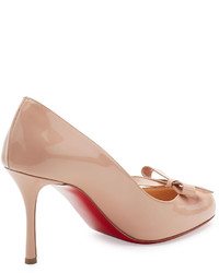 Christian Louboutin Vinodo Patent Bow 85mm Red Sole Pump