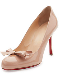 Christian Louboutin Vinodo Patent Bow 85mm Red Sole Pump