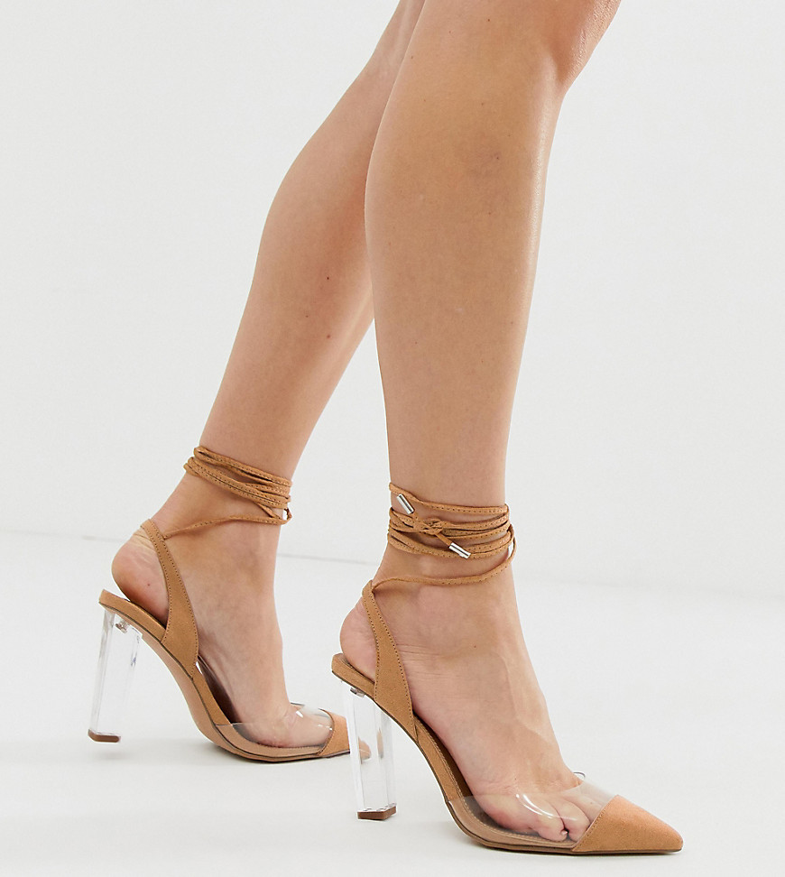 pointed tie up heels