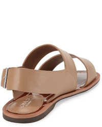 Charles by Charles David Ava Leather Slingback Sandal Nude